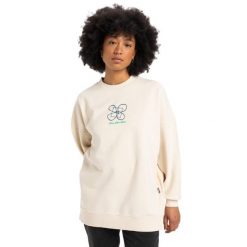 Bluza z okrągłym dekoltem dla Kobiety WORKWEAR Biały. Białe bluzy damskie Quiksilver, m, bez wzorów, z bawełny, casualowe, bez ramiączek, bez kaptura. Za 299.99 zł.