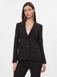 Max Mara Leisure Marynarka Uva 2415041031 Czarny Regular Fit. Czarne marynarki i żakiety damskie Max Mara Leisure, bez wzorów, z syntetyku, bez kołnierzyka, bez ramiączek. Za 859.99 zł.