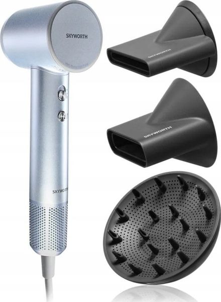 MH18 Skyworth Ultrasonic Hair Dryer, Silver Silver. Szare suszarki do włosów Skyworth. Za 880.48 zł.