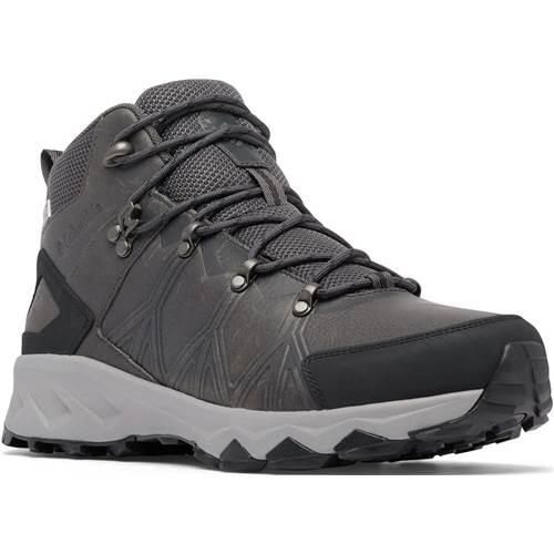 Buty trekkingowe męskie Columbia BM3514033. Szare buty zimowe męskie Columbia, bez wzorów, z materiału, bez obcasa, bez zapięcia. Za 718.00 zł.