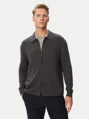 Tommy Hilfiger Kardigan Essential MW0MW40432 Szary Regular Fit. Szare swetry męskie Tommy Hilfiger, l, bez wzorów, z bawełny, bez kołnierzyka, bez ramiączek. Za 529.99 zł.