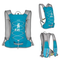 Plecak turystyczny NILS CAMP NC1797 Journey 12L z miejscem na bukłak. Niebieskie plecaki męskie NILS CAMP, bez wzorów, sportowe. Za 79.00 zł.