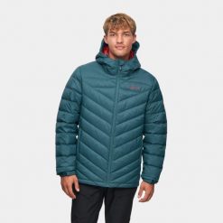 Kurtka puchowa męska Alpinus Monviso. Niebieskie kurtki męskie Alpinus, m, bez wzorów, z puchu, sportowe, bez kaptura. Za 489.00 zł.