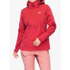 Kurtka z membraną damska Hannah Mindy II. Czerwone kurtki sportowe damskie Hannah, bez wzorów, bez ramiączek, bez kaptura, trekkingowe. Za 487.99 zł.