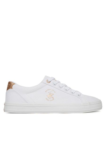Beverly Hills Polo Club Tenisówki V12-839 Biały. Białe trampki i tenisówki damskie Beverly Hills Polo Club, bez wzorów, z materiału, bez zapięcia. Za 149.99 zł.