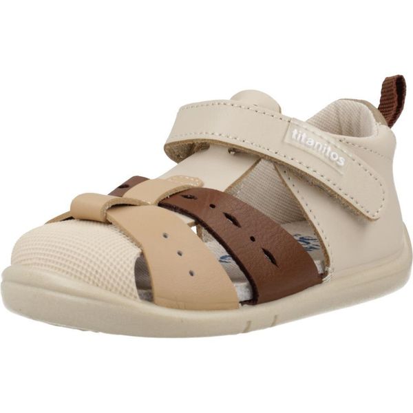 Sandały TITANITOS B500 EVO Beżowy. Brązowe buty zimowe męskie TITANITOS, bez wzorów, ze skóry, bez zapięcia. Za 164.99 zł.