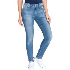 Calvin Klein 011 Dżinsy Niebieski. Niebieskie jeansy damskie Calvin Klein, bez wzorów, z bawełny. Za 369.95 zł.