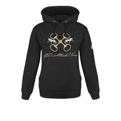 Bluza jeździecka damska JD Attack Judie. Czarne bluzy damskie JD ATTACK, xs, bez wzorów, z bawełny, bez ramiączek, z kapturem. Za 229.00 zł.