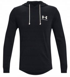 Under Armour MĘSKA BLUZA SPORTOWA KANGUREK UNDER ARMOUR RIVAL 1370401-001. Bluzy sportowe męskie Under Armour, m, bez wzorów, bez kaptura. Za 141.00 zł.