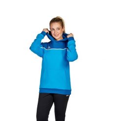Sweat bluza z kapturem dla kobiet Erima Change. Niebieskie bluzy damskie Erima, na zimę, bez wzorów, eleganckie, bez ramiączek, z kapturem. W wyprzedaży za 292.50 zł.