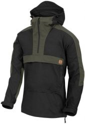 Kurtka męska Helikon-Tex Kurtka Anorak WOODSMAN® - Czarna / Taiga Green A. Czarne kurtki męskie HELIKON-TEX, m, bez wzorów, bez kaptura. Za 242.08 zł.