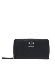 Armani Exchange Portfel XW000359 AF26569 UC001 Czarny. Czarne portfele damskie Armani Exchange, ze skóry. Za 404.99 zł.