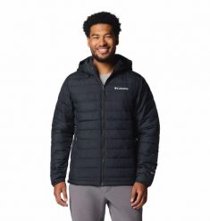 Kurtka uniwersalna męska Columbia Powder Lite Ii. Czarne kurtki męskie Columbia, l, bez wzorów, z materiału, klasyczne, z kapturem. Za 449.99 zł.