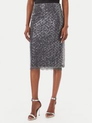 Marella Spódnica midi Agevole 2623776034 Szary Regular Fit. Szare spódnice damskie Marella, xxl, bez wzorów, z syntetyku, midi. Za 984.99 zł.