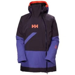 Damska kurtka narciarska Helly Hansen Powchaser Asym. Czarne kurtki sportowe damskie Helly Hansen, bez wzorów, bez ramiączek, bez kaptura, narciarskie. W wyprzedaży za 868.20 zł.