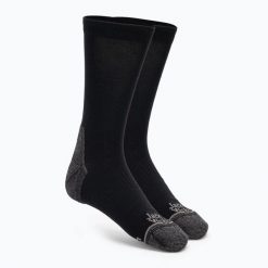 Skarpety Jack Wolfskin Urban Merino CL C. Czarne skarpetki damskie Jack Wolfskin, bez wzorów, z elastanu. Za 119.99 zł.