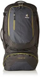 Plecak sportowy trekkingowy wspinaczkowy Deuter Transit 50. Czarne plecaki męskie Deuter, bez wzorów, z materiału, klasyczne. Za 799.91 zł.