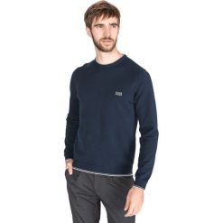 BOSS Hugo Boss Rimex Sweter Niebieski. Niebieskie swetry męskie BOSS Hugo Boss, l, bez wzorów, z bawełny, bez kołnierzyka, bez ramiączek. Za 531.95 zł.
