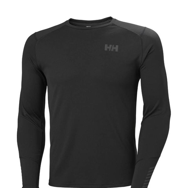 Koszulka termoaktywna z długim rękawem męska Helly Hansen Lifa Active Crew. Czarne bluzy męskie Helly Hansen, m, bez wzorów, bez ramiączek, bez kaptura. Za 153.99 zł.