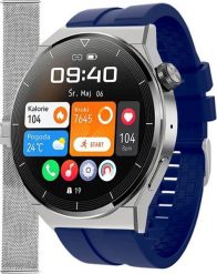 Smartwatch Enter SAT.111.5317.1411-SET Granatowy. Niebieskie zegarki smartwatch Enter, bez wzorów. Za 299.00 zł.