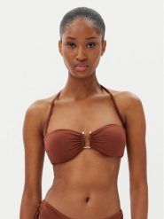 Max Mara Beachwear Góra od bikini Amelia 2516821199 Brązowy. Brązowe bikini Max Mara Beachwear, bez wzorów, z syntetyku. Za 379.99 zł.