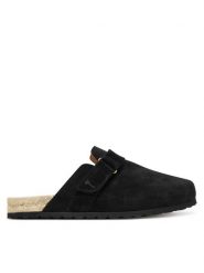 Manebi Klapki K 1.0 B0 Czarny. Czarne klapki damskie Manebi, bez wzorów, ze skóry, bez obcasa, bez zapięcia. Za 317.99 zł.