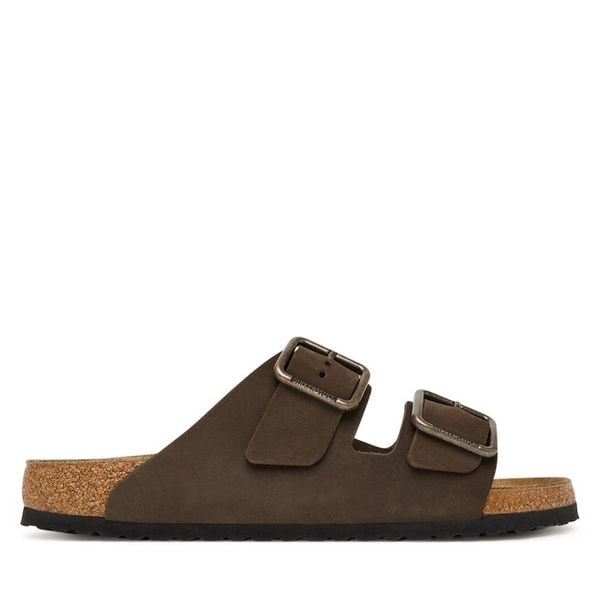 Klapki Birkenstock. Czarne klapki damskie Birkenstock, bez wzorów, bez obcasa, bez zapięcia. Za 399.99 zł.