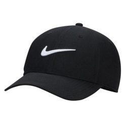 Czapka Z Daszkiem Z Logo Klubu DF. Czarne czapki damskie Nike, bez wzorów. Za 169.99 zł.