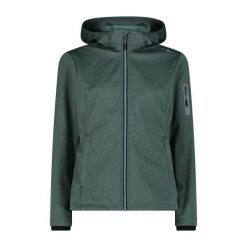 Kurtka damska turystyczna CMP 39A5006M. Zielone kurtki sportowe damskie CMP, l, bez wzorów, bez ramiączek, bez kaptura, trekkingowe. Za 350.00 zł.