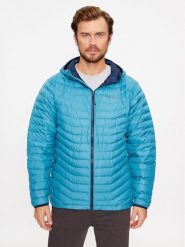 Columbia Kurtka przejściowa Westridge™ Down Hooded Jacket Niebieski Regular Fit. Niebieskie kurtki sportowe męskie Columbia, l, bez wzorów, z syntetyku, bez kaptura, outdoorowe. Za 499.99 zł.