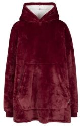 Trespass Cosiness - Obszerna bluza z kapturem AT300 Dark Cherry. Czerwone bluzy damskie 2117 OF SWEDEN, na zimę, bez wzorów, z polaru, bez ramiączek, z kapturem. Za 213.35 zł.