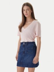 BOSS T-Shirt C_Ela_1 50538645 Różowy Regular Fit. Czerwone t-shirty damskie Boss, l, bez wzorów, ze lnu, bez kołnierzyka, bez ramiączek. Za 319.99 zł.