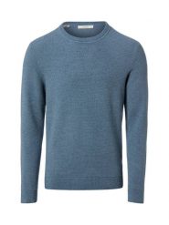 Selected sweter z dzianiny - SLHRoss Mężczyźni Bawełna niebieski, XXL. Niebieskie swetry męskie Selected, m, bez wzorów, z bawełny, eleganckie, bez kołnierzyka, bez ramiączek. Za 249.95 zł.