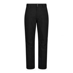 Spodnie narciarskie z zamykanymi bocznymi kieszeniami CMP. Czarne spodnie sportowe męskie CMP, m, bez wzorów, narciarskie. W wyprzedaży za 437.75 zł.