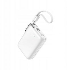 Powerbank Joyroom Powerbank Joyroom JR-PBF27 Pro 10000mAh 30W z wbudowanym kablem USB-C i dodatkowym dwukierunkowym kablem USB-C - Lightning - biały. Białe powerbanki Joyroom. Za 114.19 zł.