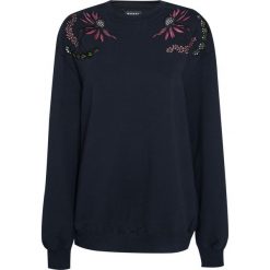 Bluza MARKUS LUPFER ARCTIC FLOWER EMBROIDERED. Niebieskie bluzy damskie Markus Lupfer, z aplikacjami, z bawełny, bez ramiączek, bez kaptura. W wyprzedaży za 330.00 zł.
