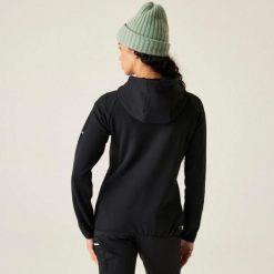 Damska Torrek Flexy Hybrid Trwała, lekka kurtka. Czarne kurtki sportowe damskie Dare 2B, bez wzorów, z poliesteru, bez ramiączek, bez kaptura, trekkingowe. Za 299.50 zł.