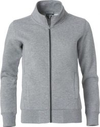 Clique Classic Cardigan — kardigan dresowy w szarym melanżu – grey melange. Szare swetry męskie CLIQUE, m, bez wzorów, z bawełny, bez kołnierzyka, bez ramiączek. Za 227.40 zł.
