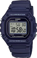 Zegarek sportowy Casio W-218H-2AVEF Niebieski (W-218H-2AVEF). Niebieskie zegarki sportowe Casio, bez wzorów. Za 143.00 zł.