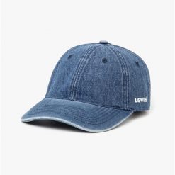 Czapka Levi's 235285-6-10 unisex. Niebieskie czapki damskie Levi's®, na jesień, bez wzorów, z materiału. Za 123.90 zł.