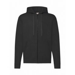 Męska Klasyczna Bluza Z Kapturem. Czarne bluzy męskie fruit of the loom, m, bez wzorów, klasyczne, bez ramiączek, z kapturem. Za 142.99 zł.