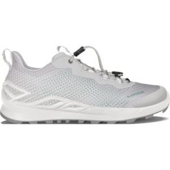 Buty trekkingowe damskie Lowa Merger Low Gtx. Białe obuwie trekkingowe damskie Lowa, z gumy, bez zapięcia. Za 638.25 zł.