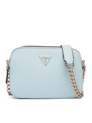 Guess Torebka Noelle II HWZG96 72140 Niebieski jasny. Niebieskie torebki do ręki damskie Guess, z aplikacjami, ze skóry, bez dodatków. Za 549.99 zł.