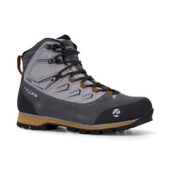 Buty trekkingowe Trezeta Aoraki waterproof. Szare buty zimowe męskie Trezeta, bez wzorów, bez obcasa, bez zapięcia. Za 599.90 zł.