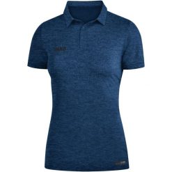 Polo Jako Premium Basics. Niebieskie koszulki sportowe męskie Jako, bez wzorów, bez ramiączek, do piłki nożnej. Za 262.50 zł.