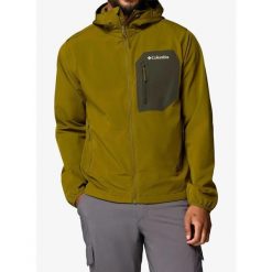 Kurtka softshell męska Columbia Tall Heights III Hooded Softshell. Zielone kurtki męskie Columbia, m, bez wzorów, z softshellu, sportowe, bez kaptura. Za 434.49 zł.