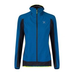 Kurtka przeciwwiatrowa damska Montura Premium Wind Hoody. Niebieskie kurtki sportowe damskie MONTURA, s, bez wzorów, bez ramiączek, bez kaptura, trekkingowe. Za 729.99 zł.