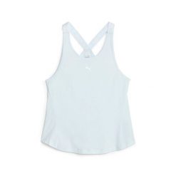Damski tank top Puma Strong. Niebieskie topy damskie Puma, m, bez wzorów, sportowe, bez kołnierzyka, bez ramiączek. Za 153.50 zł.