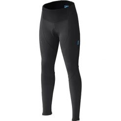 Legginsy damskie z wkładką Shimano Performance Windbreak Black. Czarne legginsy damskie Shimano, bez wzorów, z materiału. Za 346.54 zł.