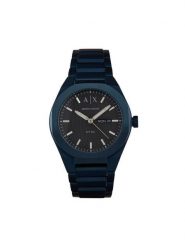Armani Exchange Zegarek Sync AX4299 Granatowy. Niebieskie, analogowe zegarki męskie Armani Exchange, bez wzorów, ze stali. Za 889.99 zł.